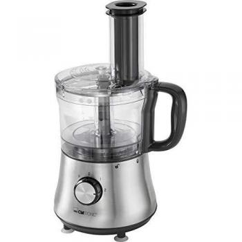 Clatronic KM 3646 - Procesador de alimentos, 2 velocidades + turbo, recipiente 1.5 litros, accesorios, 500w