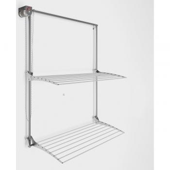 Foxydry Wall Plus - Tendedero de pared retráctil vertical para interior y exterior, dimensiones 152x52x137 cm, modelo manual WALL-150DG