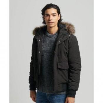Chaqueta Bomber Everest Negro de Superdry