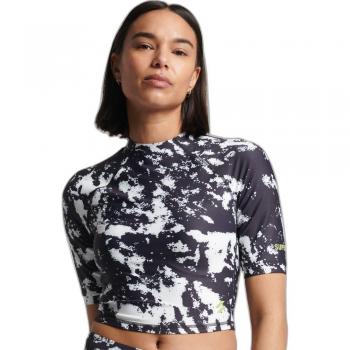 Camiseta de Manga Corta Ajustada Superdry Run 3/4 Mono Etch para Mujer XL
