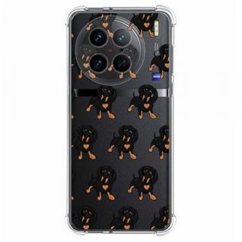 Funda de Silicona Antigolpes para Vivo X90 Pro 5G con Diseño de Perros y 10 Dibujos