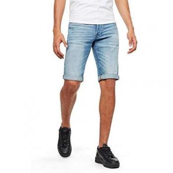G-Star Raw Men's 3301 Regular Fit Denim Shorts - Light Aged, Casual Cotton