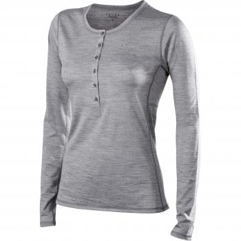 FALKE Ropa Interior Silk lana manga larga camiseta, otoño/invierno, mujer, color color gris, tamaño extra-small