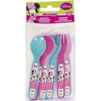 MINNIE - Set 6 unidades cubiertos picnic minnie dots & bows