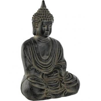 Figura Decorativa Buda Oriental Gris 35 x 24 x 52 cm