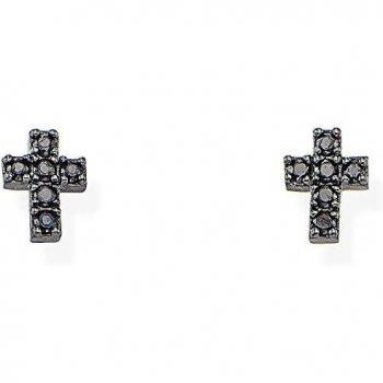 Pendientes Mujer Amen ORCRZN - Pendientes de acero inoxidable, diseño moderno y elegante, con acabado en oro rosa, hipoalergénicos, ligeros y cómodos para uso diario