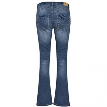 Cream Amalie Women's Bootcut Shape Fit Jeans - Medium Blue Denim, Full-Length, Slim Fit, Regular Waistband