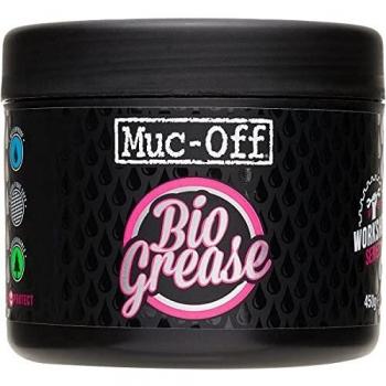 Muc-Off Bio-Grease 450g Tub - Biodegradable grease for bike maintenance, eco-friendly formula, ideal for lubricating and protecting moving parts, resistant to water and dirt, suitable for all types of bikes