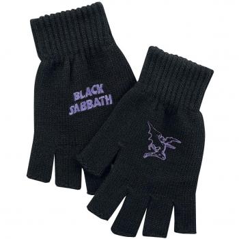 Black Sabbath Logo Guantes sin Dedos Negro