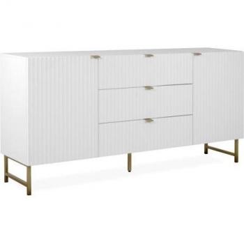 Aparador Calicosy 2 puertas 3 cajones L179 cm blanco