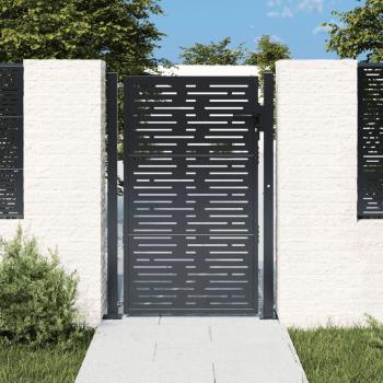 Anthracite Steel Square Garden Gate 105x155 cm