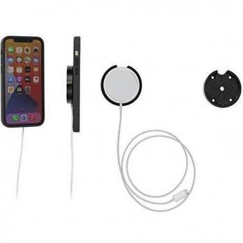 Soporte Brodit para Cargador Apple MagSafe 216172 compatible con iPhone 12-15, sin articulación esférica, color negro