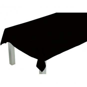 Comptoir du Linge lpr06003 Mantel Rectangular poliéster/algodón Negro, 150 x 250 x 0,2 cm