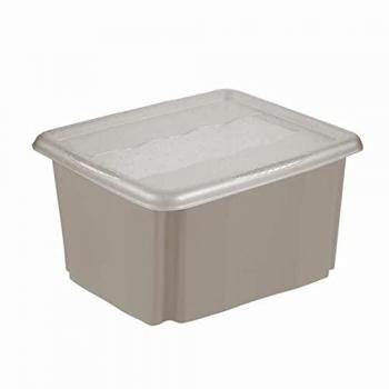 Caja de Almacenaje Keeeper 15 Litros Urban Grey Emil&Emilia, capacidad 15 Litros, dimensiones 38x28,5x20,5 cm, color Urban Grey, colección Emil&Emilia