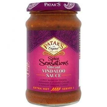 Las sensaciones de la especia Vindaloo cocinar salsa de 285g patak
