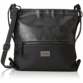 Tom Tailor 24422 - Bolso de hombro de Poliuretano Mujer, color Negro, talla 9x26x28.5 cm