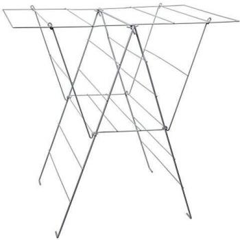 Sauvic 88844 - Tendedero Sisi plastificado,Color Blanco, 98 x 62 x 94 cm