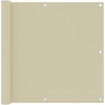 Toldo para balcón tela oxford color crema 90x500 cm