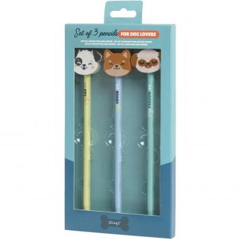 Set de 3 Lápices Mr. Wonderful para Amantes de Perros - Dog Person/Dog Lover/Dog Fan