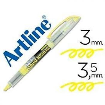 ROTULADOR ARTLINE FLUORESCENTE EK-640 AMARILLO -PUNTA BISELADA