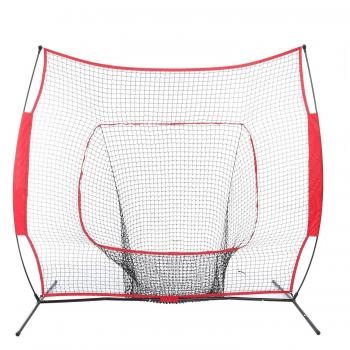 Béisbol Red, béisbol Colección de red de entrenamiento con Red, Rojo, 7 x 7 ft, rojo