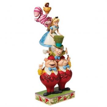 Enesco Disney Traditions by Jim Shore Alice in Wonderland Mad Hatter's Tea Party Stone Resin Figurine, 6.5