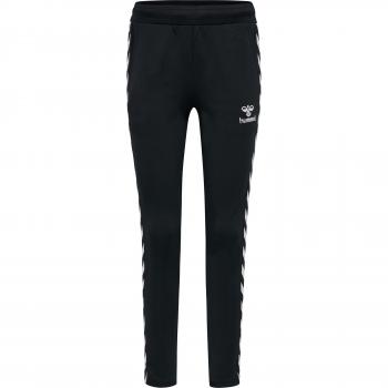 Hummel Pantalones Nelly 2.0 Tapered mujer, diseño tapered, material ligero y transpirable, cintura elástica con cordón ajustable, bolsillos laterales, ideal para entrenamiento y uso diario
