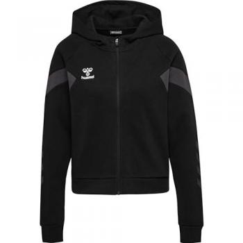Sudadera con Capucha Hummel Travel con Cremallera para Mujer - Multideporte - Negro - XL