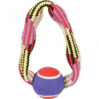Juguete para Perros Pelota de Tenis con Cuerda Anillo 23cm Zolux