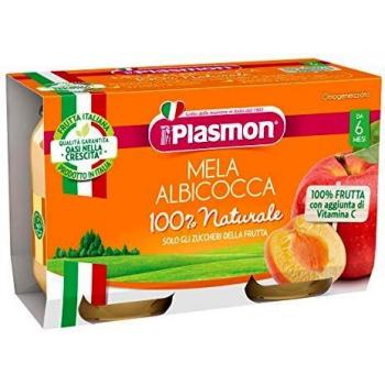 Plasmon Omog Mela Albicocca 2x104g