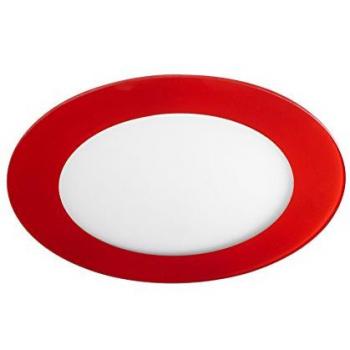 Foco Empotrable LED Novo Lux 12W 4000K Color Rojo - Plafón de Aluminio y Cristal IP20