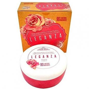 Exfoliante Corporal con Aceite de Rosa y Yogurt, Leganza Pasión