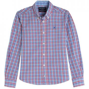 Hackett - Camisa de Hackett, Niño, Azul, Talla 11-12
