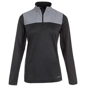Endurance Tusina Women's Running Midlayer Shirt with Ultra Reflectors, Size 36, Black
