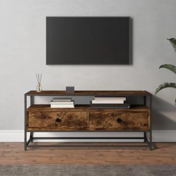 Soporte para TV Madera Multicapa Roble Ahumado 100x35x45 cm
