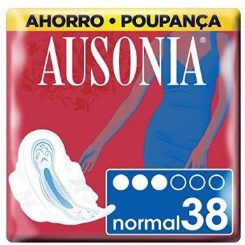 Ausonia Normal Protegeslips 38 Unidades, Sistema No Olor, Máxima Protección Diaria