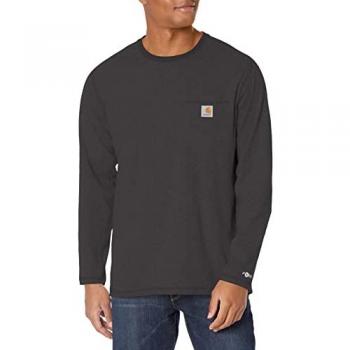 Camiseta de Manga Larga Carhartt Force Flex Pocket Relaxed Fit - Gris (Carbon Heather), XX-Large para Hombre