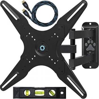 Cheetah Mounts ALAMLB Soporte de Pared y de Techo, para Televisores y Pantallas de 23- 49, hasta VESA 400 x 400 y kg 25. Cable HDMI de 3 Metros.