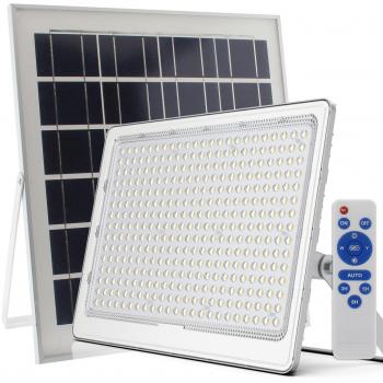 Foco Proyector LED Solar Autónomo con Panel Solar y Soporte Ajustable
