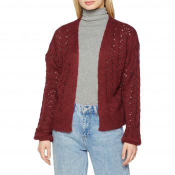 Only Onlgillian L/s Cardigan Knt, Chaqueta Punto para Mujer, Rojo Chocolate Truffle, 44