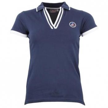 Peak Mountain Short Sleeve Women's Polo Shirt Asphalt