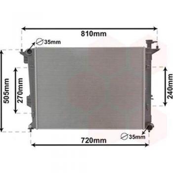Van Wezel 83012709 - Radiador, refrigeración del motor