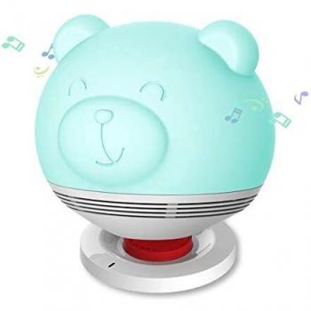 Zoocoro Bear - Altavoz Bluetooth con LED, Color Blanco
