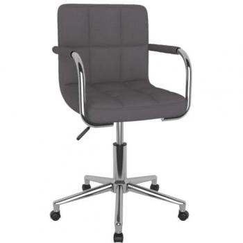Silla de oficina giratoria tela gris taupé