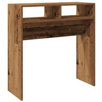 Mesa consola de madera de ingeniería envejecida 78x30x80 cm