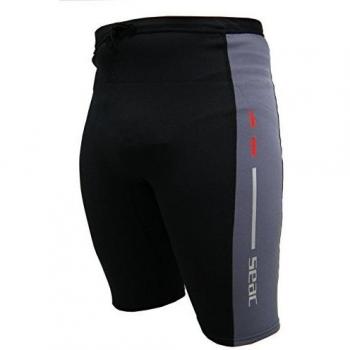 Seac WARM GUARD PANT - Neopreno de buceo de snorkel y surf, color negro, gris y rojo, tamaño XXL