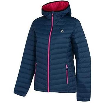 Dare 2b Elative Premium - Chaqueta de Invierno con Capucha y Bolsillos Inferiores con Cremallera y Ajuste Ajustable, Acolchada, para Mujer, Mujer, Color Blue Wing, tamaño 14
