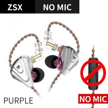 Auriculares Intrauditivos KZ ZSX de Metal con Tecnología Híbrida 5BA+1DD, Cancelación de Ruido y Sonido HiFi para Juegos y Música
