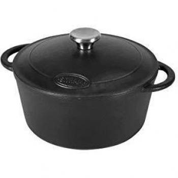 Cazuela Sitram de Hierro Fundido 4 L Ø 24 x 12 cm Negra