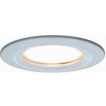 Set de 3 Luminarias Empotrables LED Coin Slim Dimmables, Redondas, IP44, 6W, 2700K, Aluminio Mate